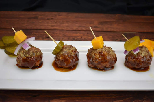 BBQ Bacon Cheeseburger Meatballs