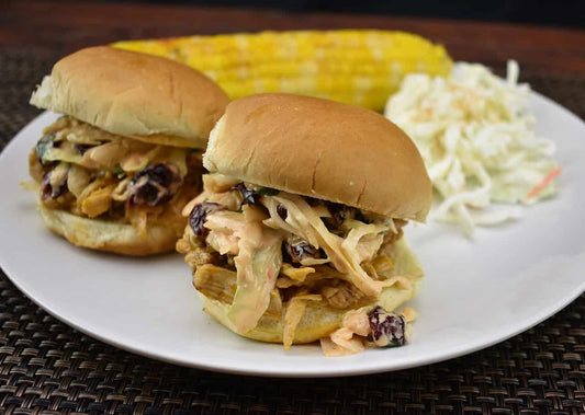 Chicken Sliders with Sesame Slaw