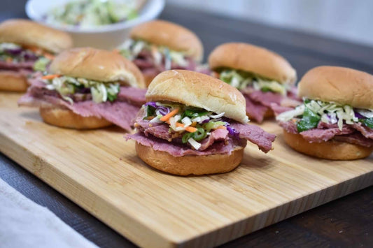 Corned Beef Sliders with Slaw