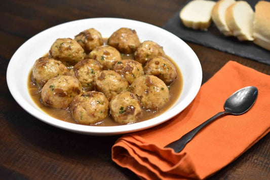 French Onion Chicken Meatballs