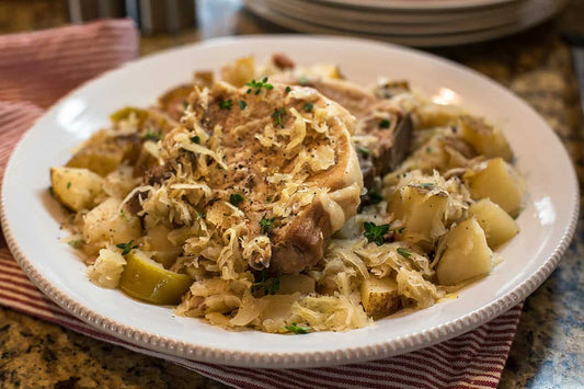 Pork Chops and Sauerkraut