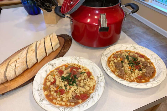 Beef Cannellini Bean Minestrone Soup