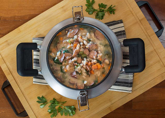 Sausage, Spinach and White Bean Soup