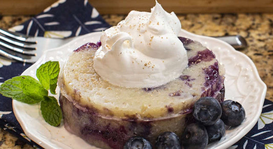 Steamed Blueberry Dump Cake