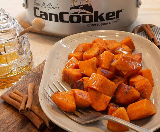 Cinnamon Honey Glazed Sweet Potatoes