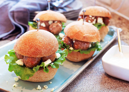 Honey Buffalo Meatball Sliders