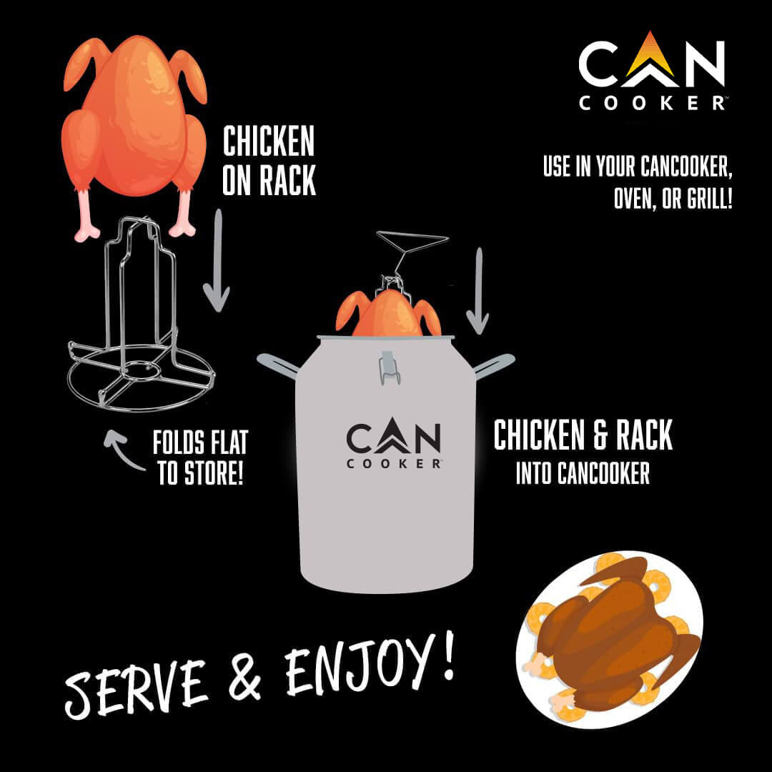 CanCooker Foldable Chicken Rack